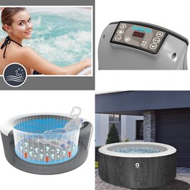 Dmuchane jacuzzi ogrodowe basen Spa 204x70 cm Vancouver Avenli