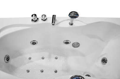 Wanna łazienkowa Spa z hydromasażem asymetryczna 160x78 cm MO-0310