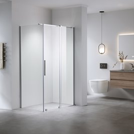 Kabina prysznicowa prostokątna drzwi rozsuwane narożna szkło 8 mm 110x90 cm ASTRA-CH-A-110+B90+E