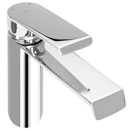 Chromowana bateria umywalkowa niska Hass Rea