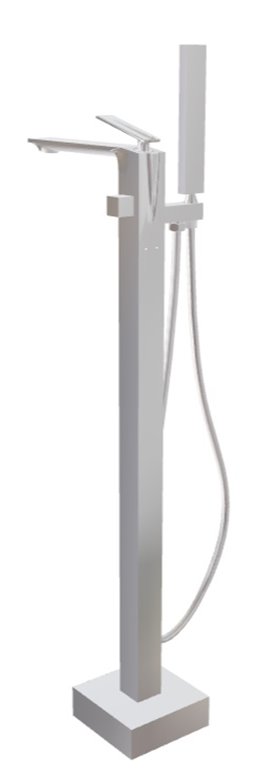 Bateria wannowa wolnostojąca chrom Aspira Besco BW-A-CH