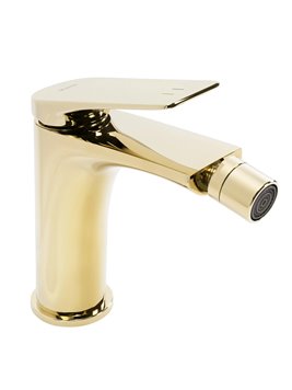 Złota bateria bidetowa Avalon Rea