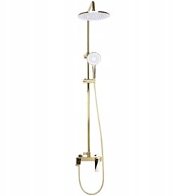 Złoty zestaw prysznicowy z wylewką Avalon Rea