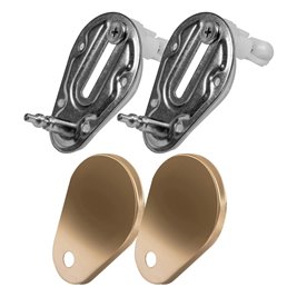 Złota szczotkowana misa wc wisząca Rimless Carlo Flat Rea