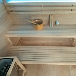 Sauna fińska 5 osobowa wysokotemperaturowa 6W Harvia 180x160 cm Lark5