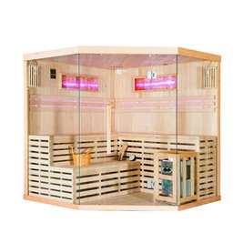 Sauna sucha fińska piec 8 KW Harvia BC80 + kamień solny 200X200X200CM MO-EA5CS Mazur