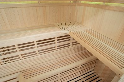 Sauna sucha fińska piec 6 KW Harvia BC60 + kamień solny 180X160X200CM MO-EA4-II Mazur