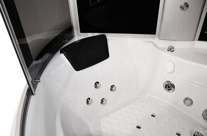 Duża kabino wanna Spa z hydromasażem 150x150 cm MO-08150