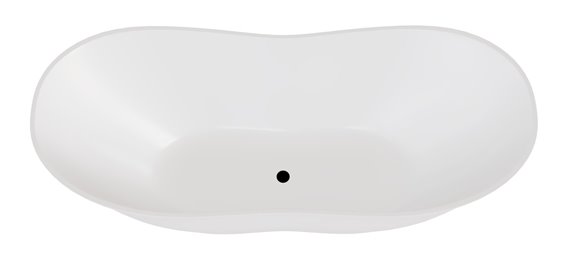 Wanna wolnostojąca 170 cm + klik-klak czarny Viya Besco WMD-170-VKB