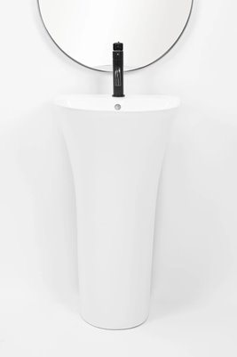 Umywalka wolnostojąca, montaż ścienny Rita Slim Rea