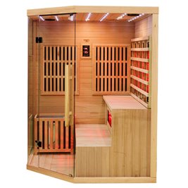 Sauna Combo na podczerwień + fińska 5-osobowa 150x150 cm Moss1 6KW