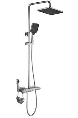 Inox zestaw prysznicowy z wylewką i termostatem Rob Rea