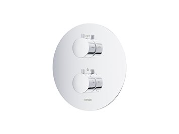 Podtynkowy zestaw prysznicowy z termostatem kolor chrom Z03TCH Lugo Corsan