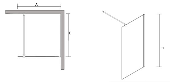 Ścianka prysznicowa 100 cm BKP251T10 powłoka Clean Glass