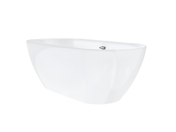 Wanna akrylowa, wolnostojąca Olvena Corsan 170 cm korek klik-klak chrom