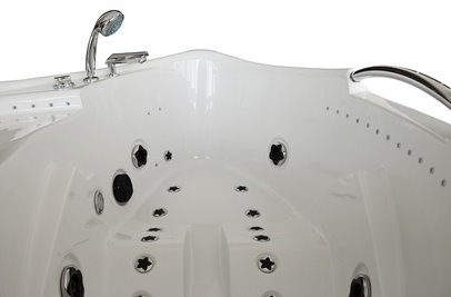Wanna z hydromasażem narożna lewa 135x135 cm MUS-1085
