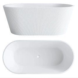 Wanna wolnostojąca ryflowana 170 cm Ofelia Rea