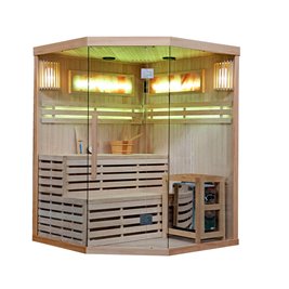 Sauna fińska 5 osobowa wysokotemperaturowa 6KW Harvia 150x150 cm Kemi4