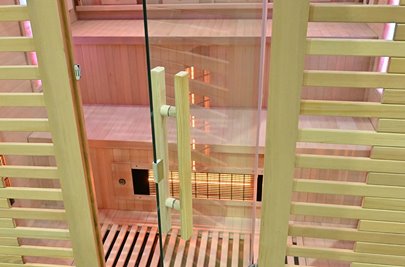 Sauna na podczerwień kamień solny + turmaliny 180X160X200CM MO-RL4ST XL Infrared Mazur