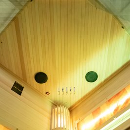 Sauna fińska pięciokątna 2 osobowa wysokotemperaturowa 3,5KW Harvia 120x120 cm Lark2