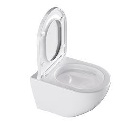 Biała miska wc wisząca Rimless Nero Tornado NERO-WH-02 Hydrosan