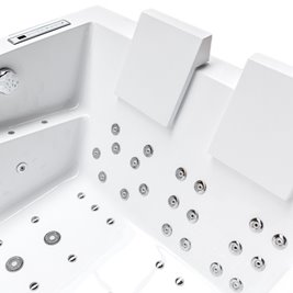Duża wanna z hydromasażem 180x120 Kari 942 Hydrosan
