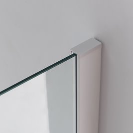 Biała kabina prysznicowa pięciokątna 80x80 drzwi uchylne KZ91A