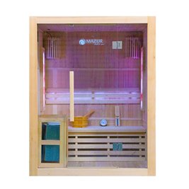 Sauna sucha fińska piec 3,5 KW Harvia BC35 + kamień solny 150X120X190CM MO-EA3S Mazur