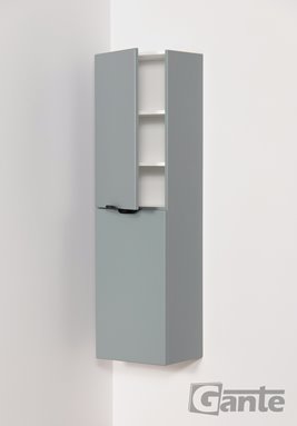 Słupek łazienkowy wiszący miętowy czarny uchwyt 143,5x40 cm Magnolia Gante