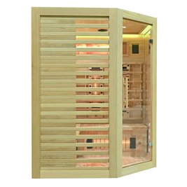 Sauna na podczerwień kamień solny + turmaliny 150X150X190CM MO-RL3CST Infrared Mazur