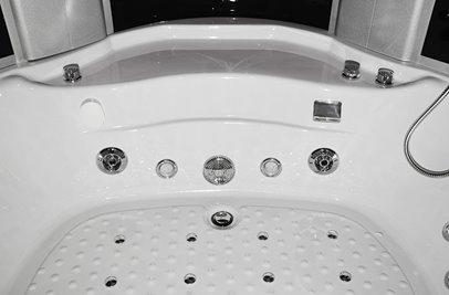 Duża kabino wanna Spa z hydromasażem 150x150 cm MO-08150