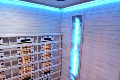 Sauna na podczerwień kamień solny + turmaliny 175X120X190CM MO-RL4ST Infrared Mazur