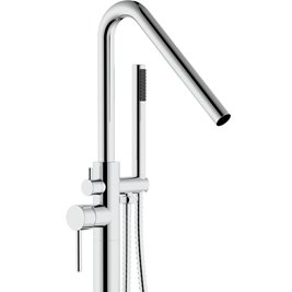 Chromowana bateria wannowa wolnostojąca Aras Rea