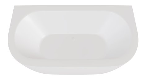 Wanna wolnostojąca przyścienna + klik-klak biały Volya Besco 140 cm WKV-140-WB