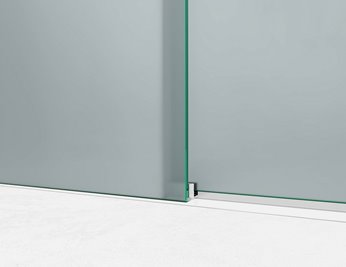 Kabina prysznicowa narożna 115x80 cm szkło 8mm mleczne profile chrom Swiss Liniger