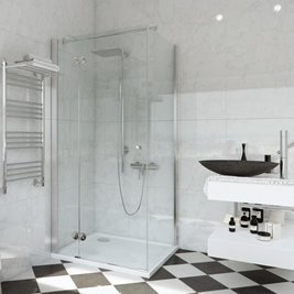 Kabina prysznicowa, prostokątna 100x80 cm BK247T08/10L