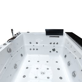 Wanna z hydromasażem prostokątna do zabudowy + obudowa Kalambo BL 190x150 cm