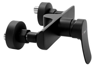 Czarna bateria prysznicowa Dart Rea