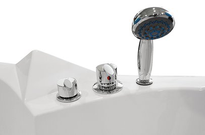 Wanna łazienkowa z hydromasażem Spa narożna 135x135 cm MO-0322