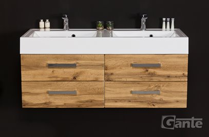 Szafka wisząca z umywalką 120/50/4 UFKS seria Fokus NE