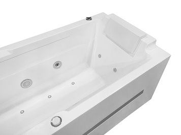 Narożna wanna z hydromasażem prostokątna konglomerat 170x78 cm MO-1802AB