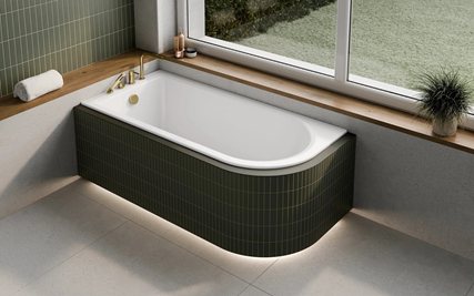 Lewa wanna asymetryczna Besco 160x75 cm