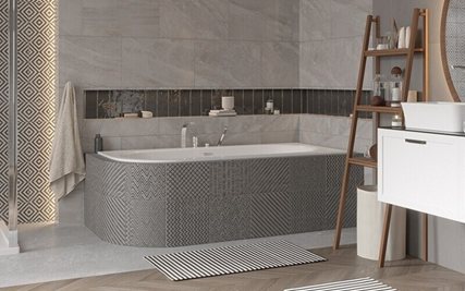 Wanna do zabudowy Avita Slim+ Besco prawa 160x75 cm komplet syfon + przelew zdjęcie 4