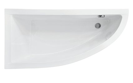 Wanna narożna 140 cm Lewa Praktika Besco