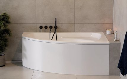 Wanna narożna 140 cm Prawa Rima Besco zdjęcie 2