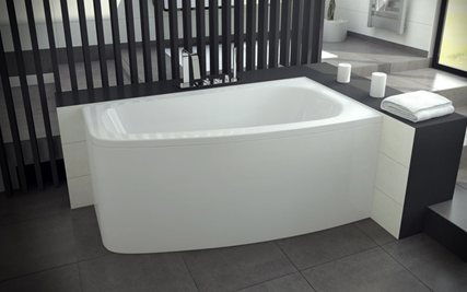 Wanna asymetryczna 150x80 Besco Luna prawa