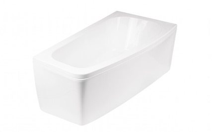 Biała wanna akrylowa Besco Luna 150 cm