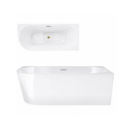 Wanna narożna przyścienna 150 cm Intero V230 Corsan Prawa zdjęcie 22