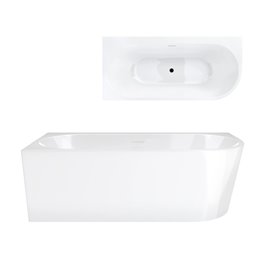 Wanna narożna przyścienna 150 cm Intero V240 Corsan Lewa zdjęcie 14