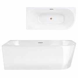 Wanna narożna przyścienna 160 cm Intero V230 Corsan Lewa zdjęcie 26